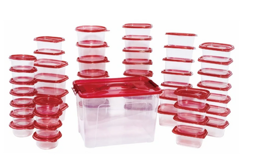 Royal Swiss Voedselcontainerset 100-delig – BPA-vrij – Stapelbaar – Mealprep